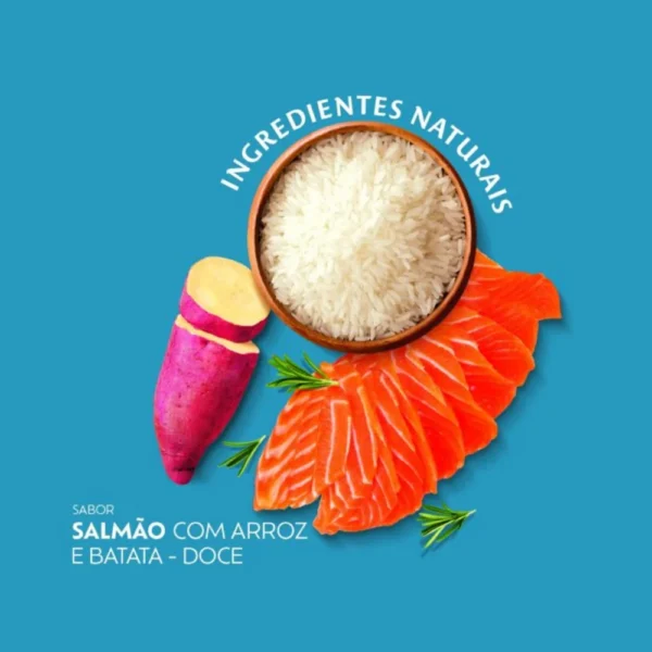 ração quatree select gatos adulto salmão ingredientes naturais