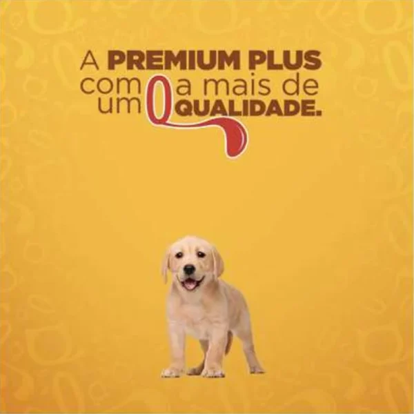 Imagem ilustrativa de um cachorro sobre o fundo amarelo para representar a palavra-chave ração quatree gourmet filhotes cão.