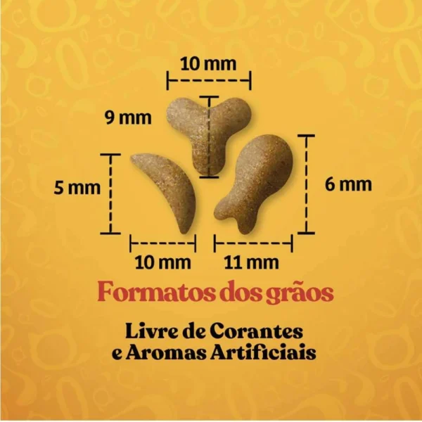 Imagem ilustrativa de grãos de ração de gato para representar a palavra-chave ração quatree gourmet grãos.