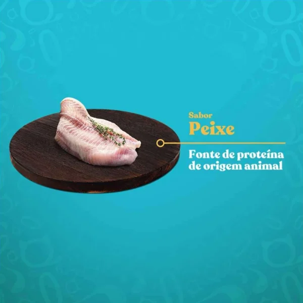 Imagem ilustrativa de um peixe para representar a palavra-chave ração quatree gourmet ingredientes.