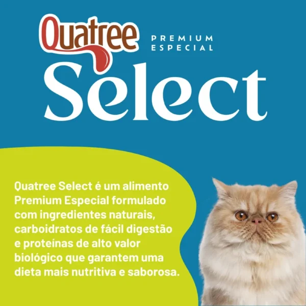 Ração Quatree Select Gatos Castrados Sênior +7 Frango - Imagem 2