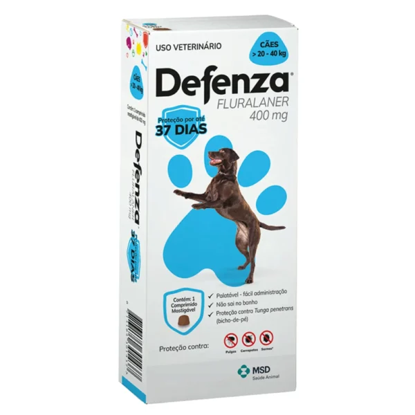 Pacote de 400mg do defenza antipulgas e carrapatos. Falando sobre o defenza antipulgas e carrapatos.