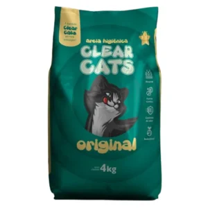 Areia para Gatos Clear Cats Grossa 4 a 20Kg