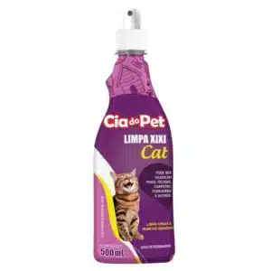 Spray limpa xixi de gato enzimatico para eliminar urina, remover manchas e neutralizar odores em pisos, tecidos, carpetes e outras superfícies, mantendo o ambiente mais limpo e agradável.
