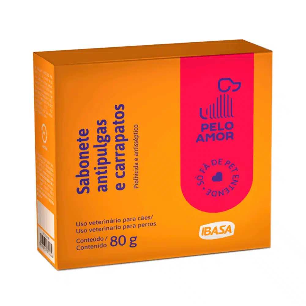 Ibasa Sabonete Antipulgas e Carrapatos 80g