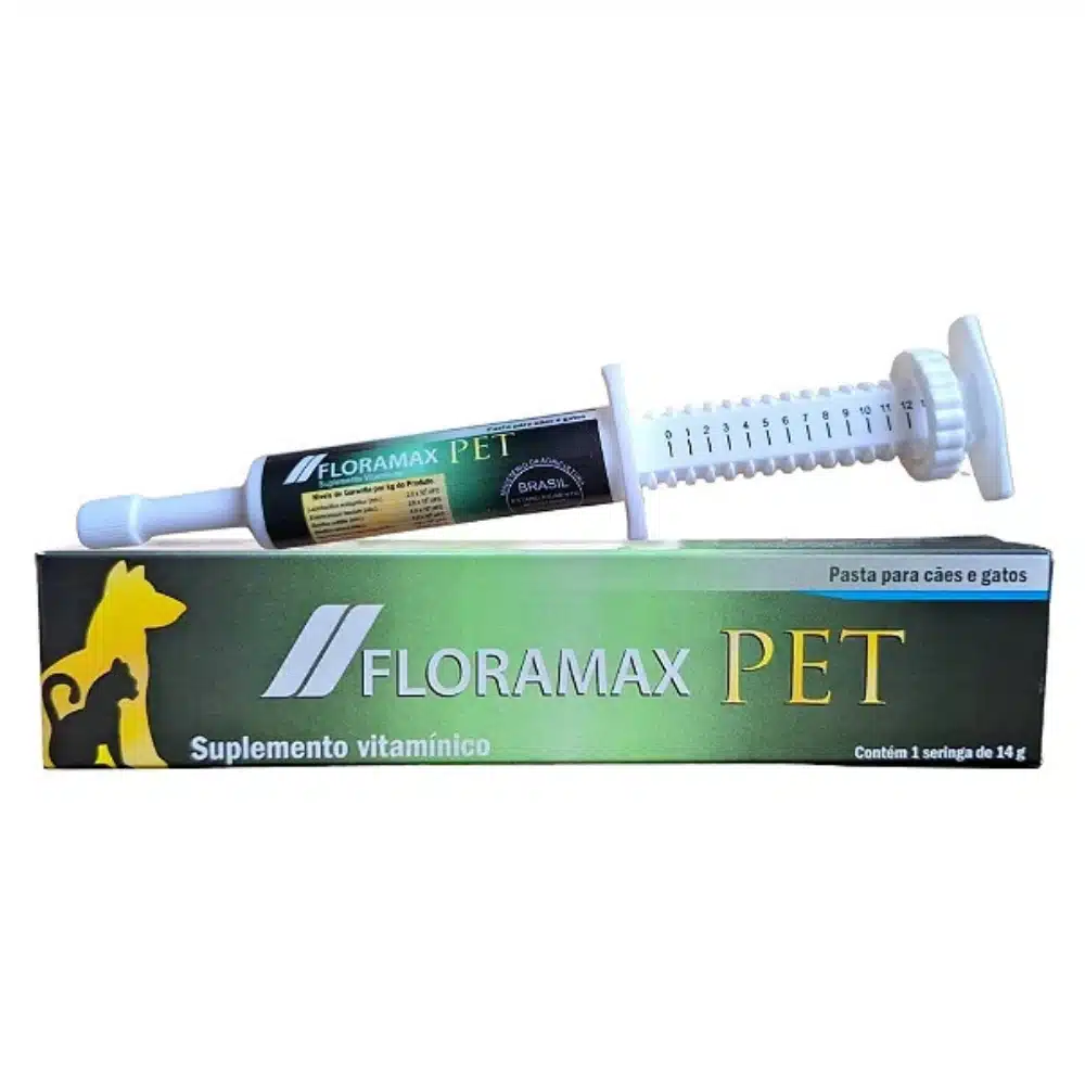 Probiótico Floramax Pet 14g para Cães e Gatos